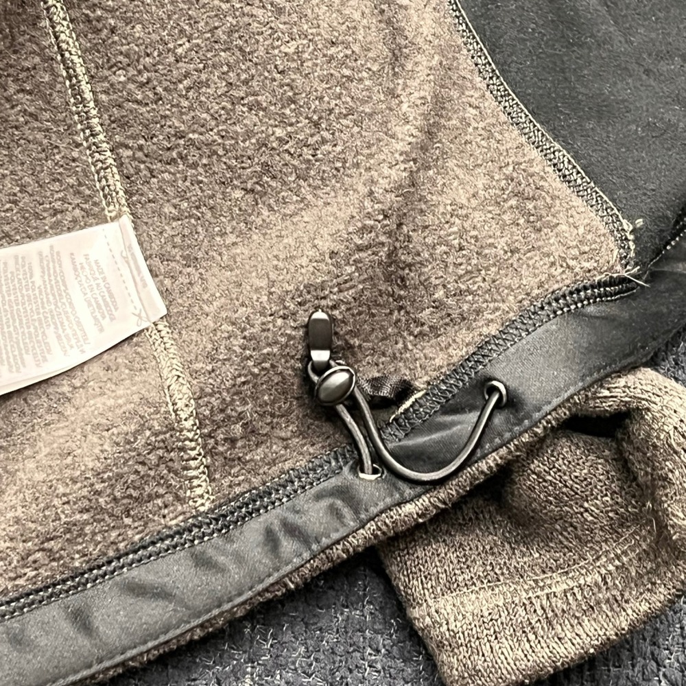 Polo Ralph Lauren Mens XLT Brown Heathered Full Zip Fleece Sweater Jacket Logo - Picture 8 of 10